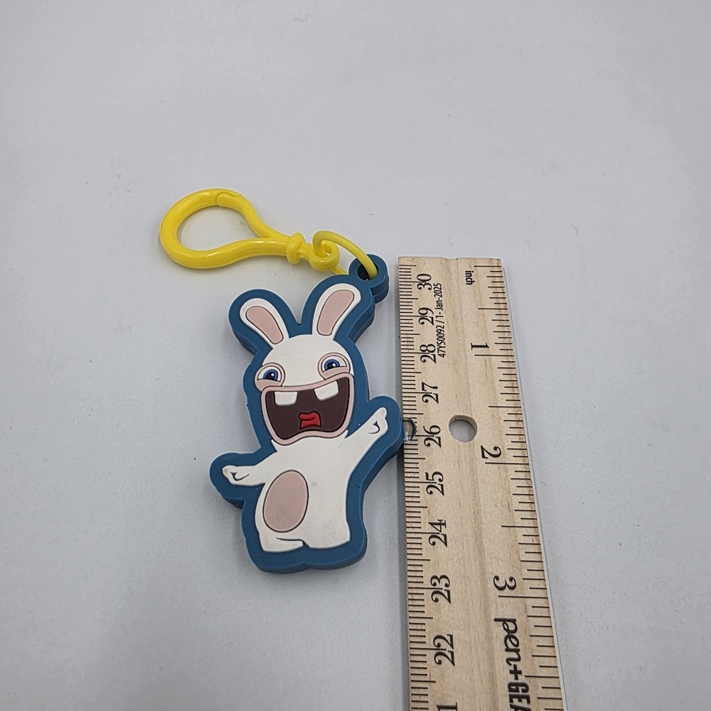 Ubisoft Raving Rabbids Rabbit Light-up‎ Clip Keychain Backpack Hanger 2018 WORKS - Picture 5 of 5